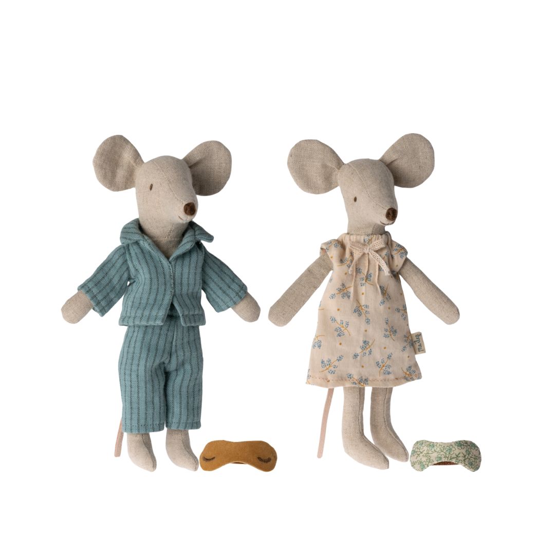 Maileg Mice Set in Cigar Box (Mum & Dad Mouse)