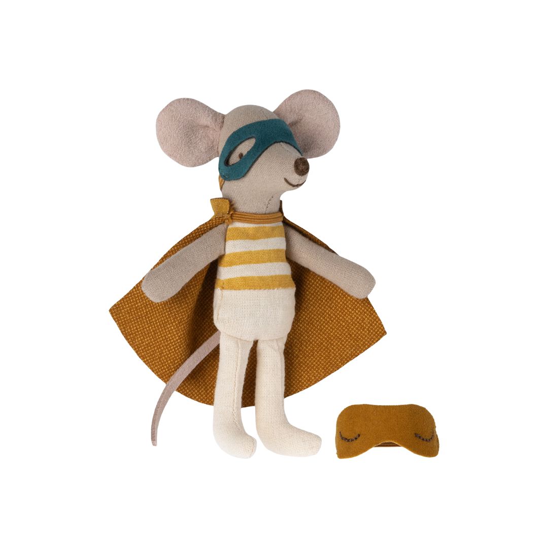 Maileg Superhero Mouse in Matchbox (Little Brother)