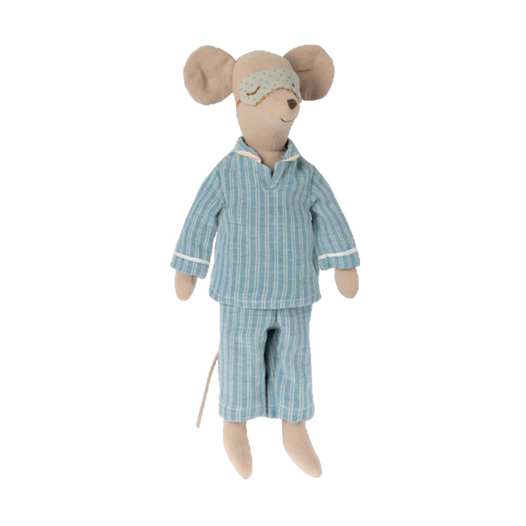 Maileg Mouse in Pajamas (MEDIUM - Boy)