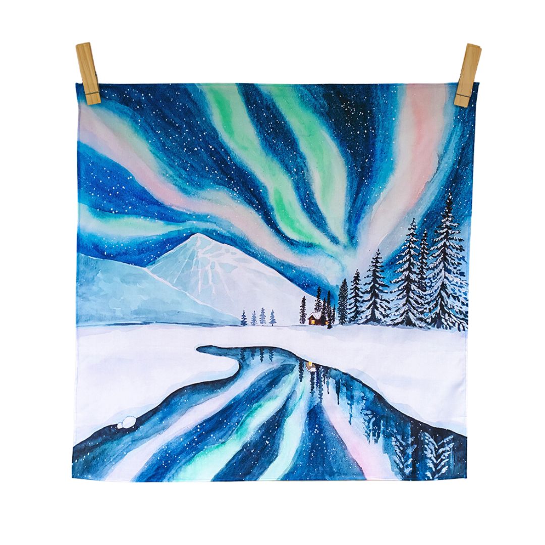 Wonderie "Waves of Light in the Night" Vegan Play Cloth