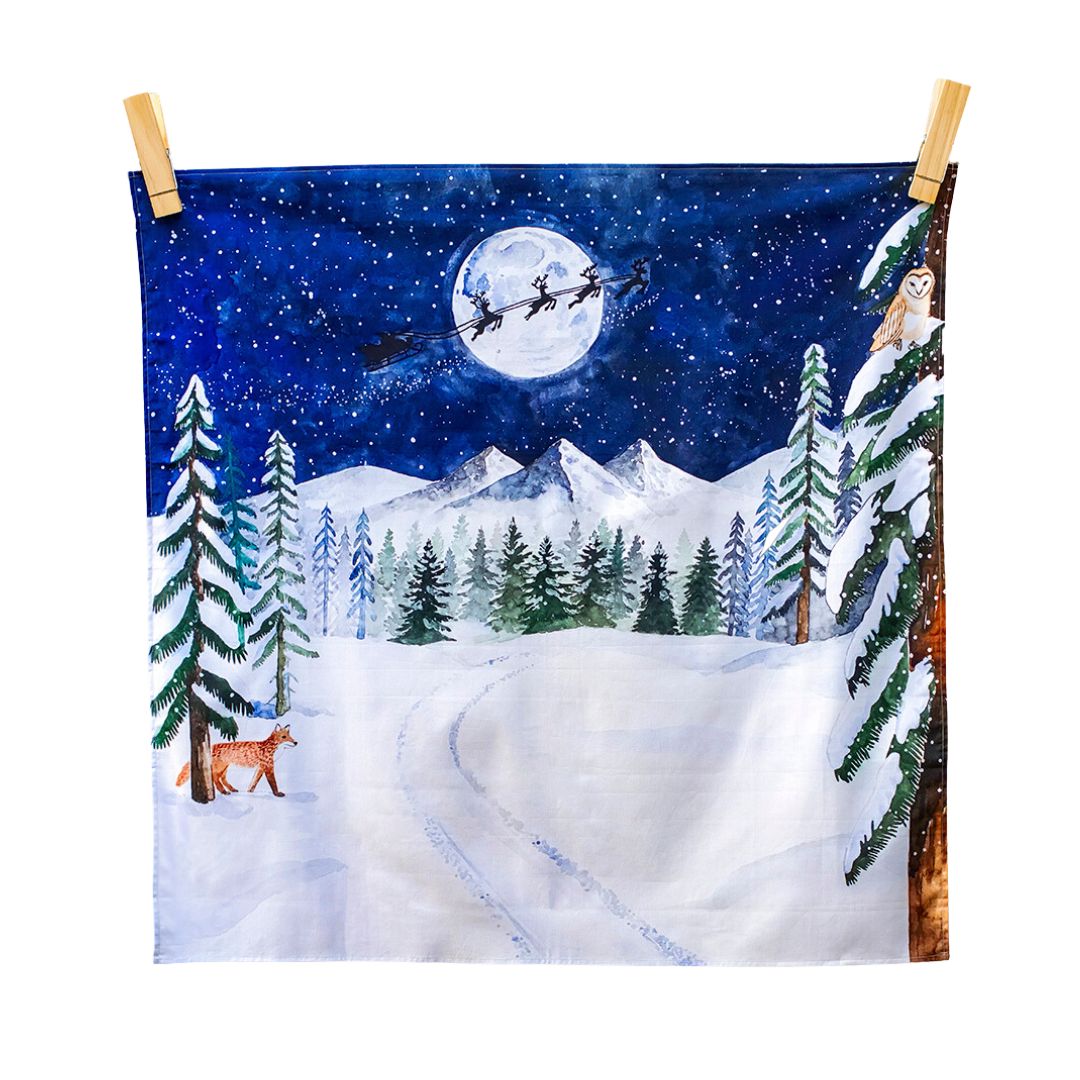 Wonderie "One Starry Winter's Night" Vegan Play Cloth