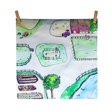 "Around the Farm" Vegan Play Cloth
