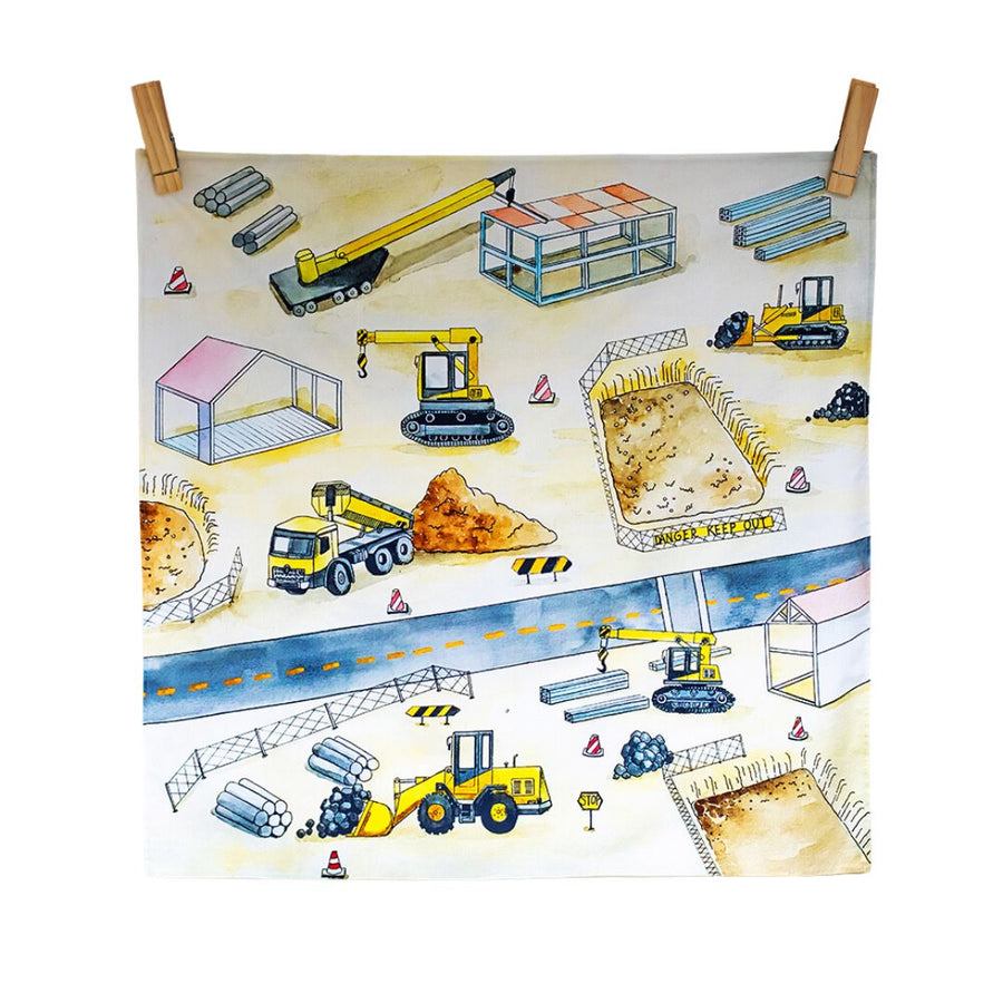 Wonderie "At The Building Site" Vegan Play Cloth