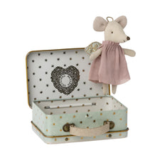 Maileg Angel Mouse with Suitcase (Little Sister)