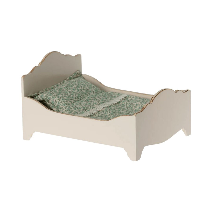 Maileg Wooden Bed - White (Mouse)