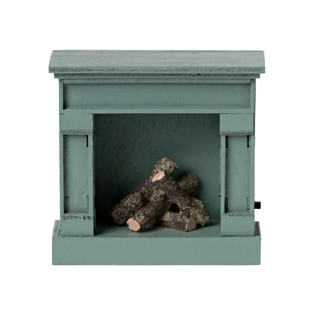 Maileg Vintage Fireplace - Blue (Mouse)