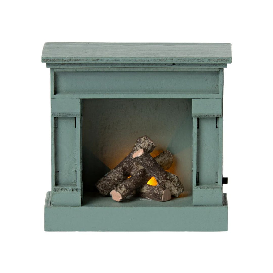 Maileg Vintage Fireplace - Blue (Mouse)