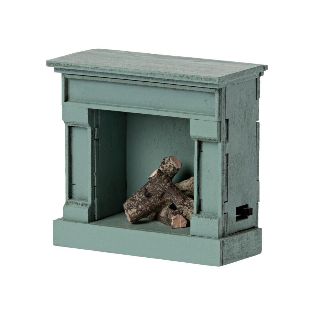 Maileg Vintage Fireplace - Blue (Mouse)