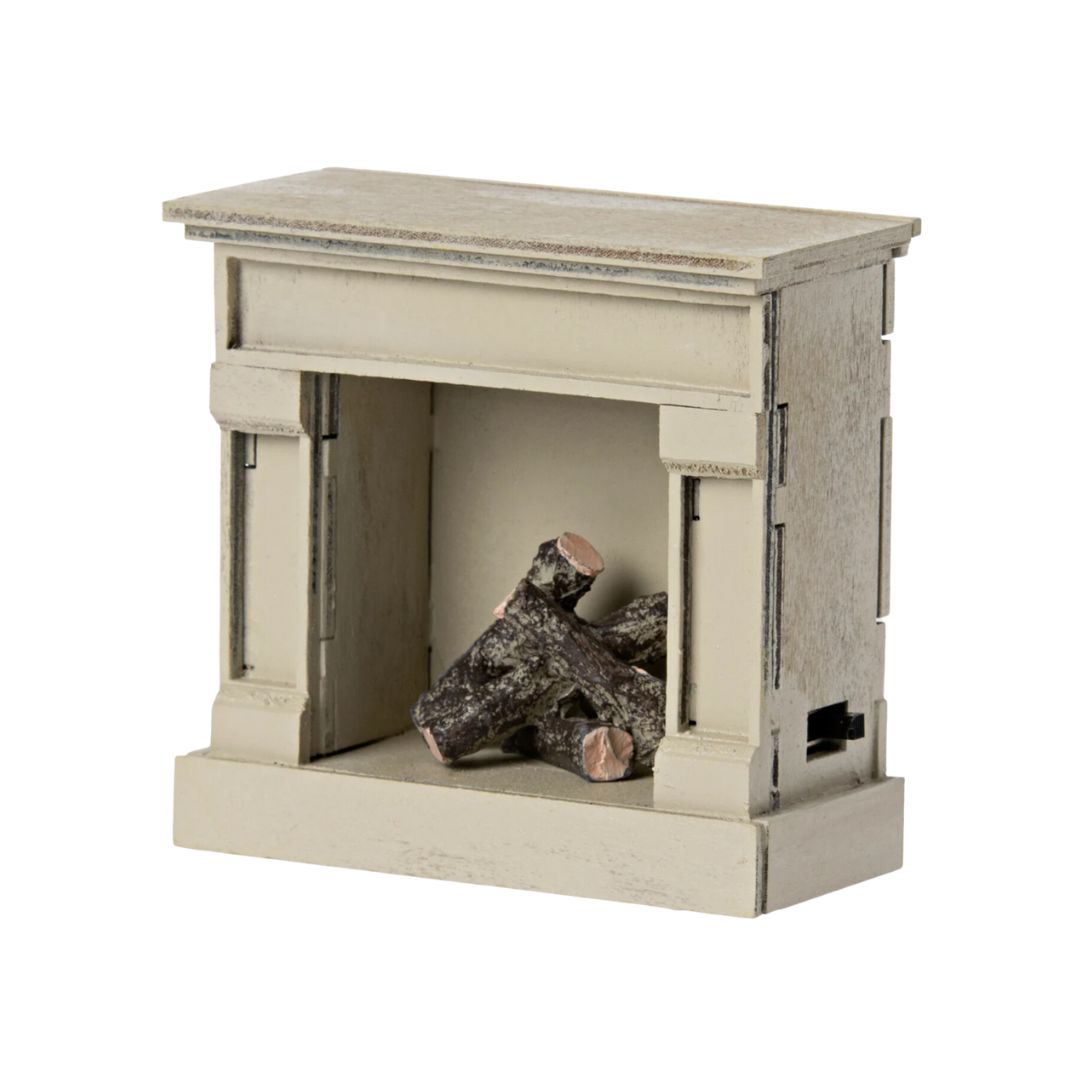 Maileg Vintage Fireplace - Off-White (Mouse)
