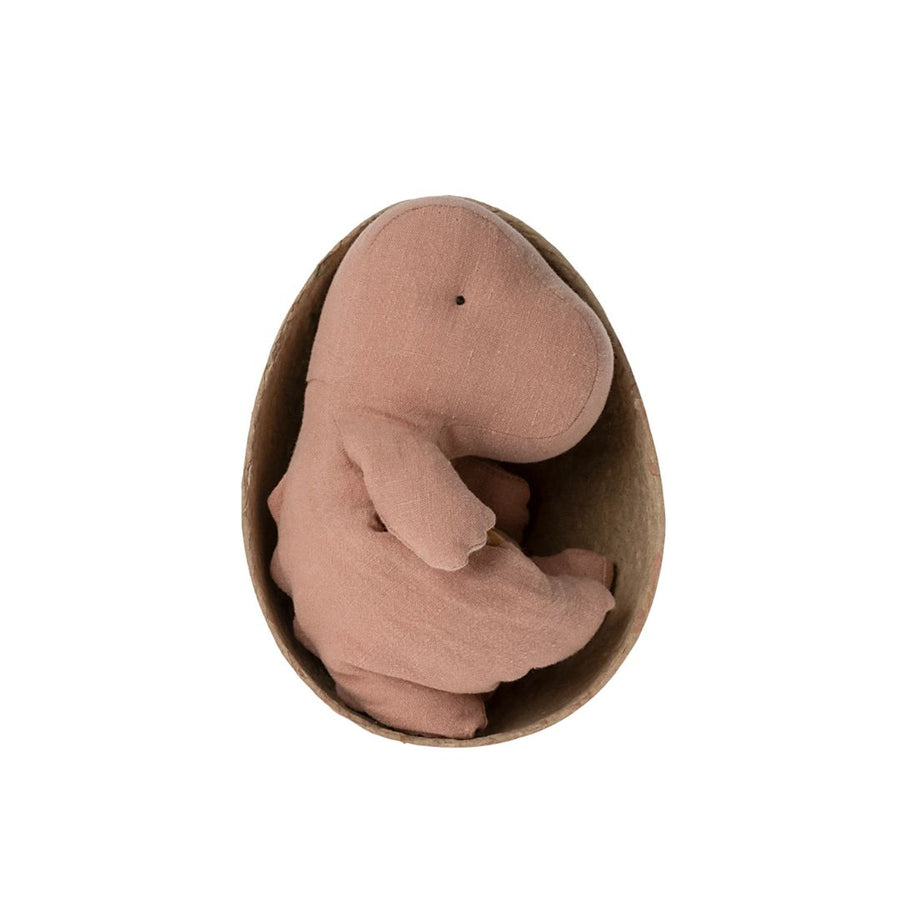 Maileg Gantosaurus in Egg (SMALL) - Old Rose