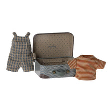 PRE-ORDER Maileg Overalls and Shirt in Suitcase (Big Brother)