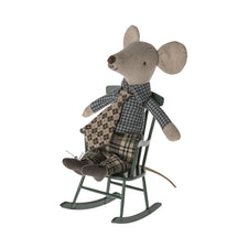 Maileg Rocking Chair - Dark Green (Mouse)