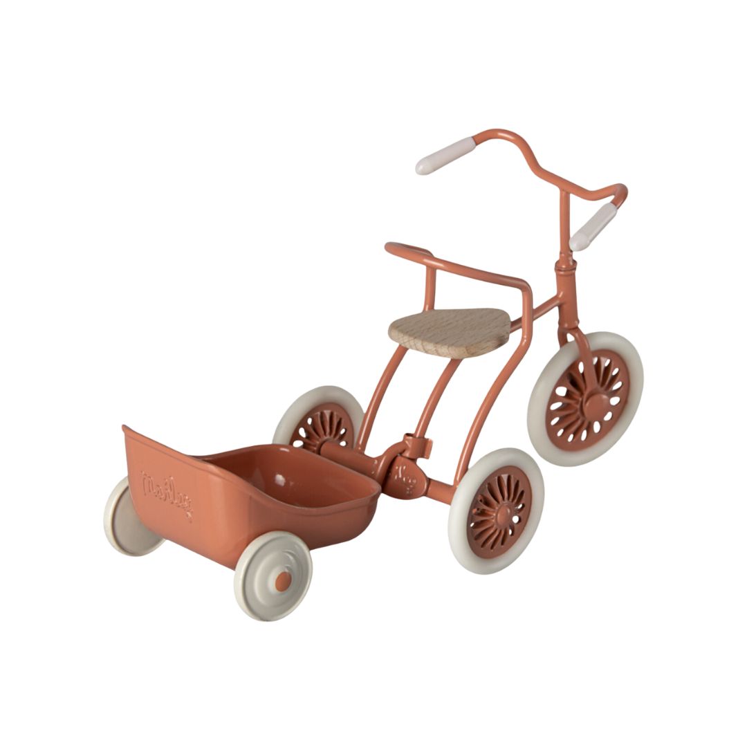 PRE-ORDER Maileg Tricycle Hanger - Coral (Mouse)