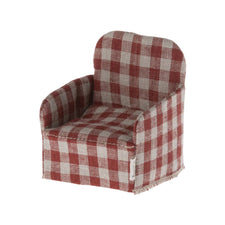 Maileg Red Checkered Chair (Mouse)l
