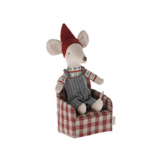 Maileg Red Checkered Chair (Mouse) - 2023