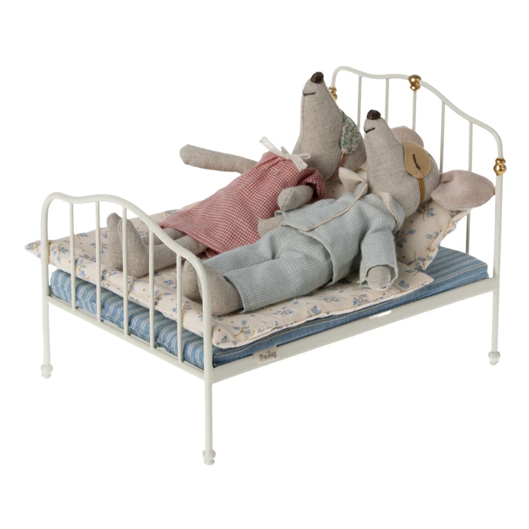 Maileg Double Bed - Off White (Mouse)