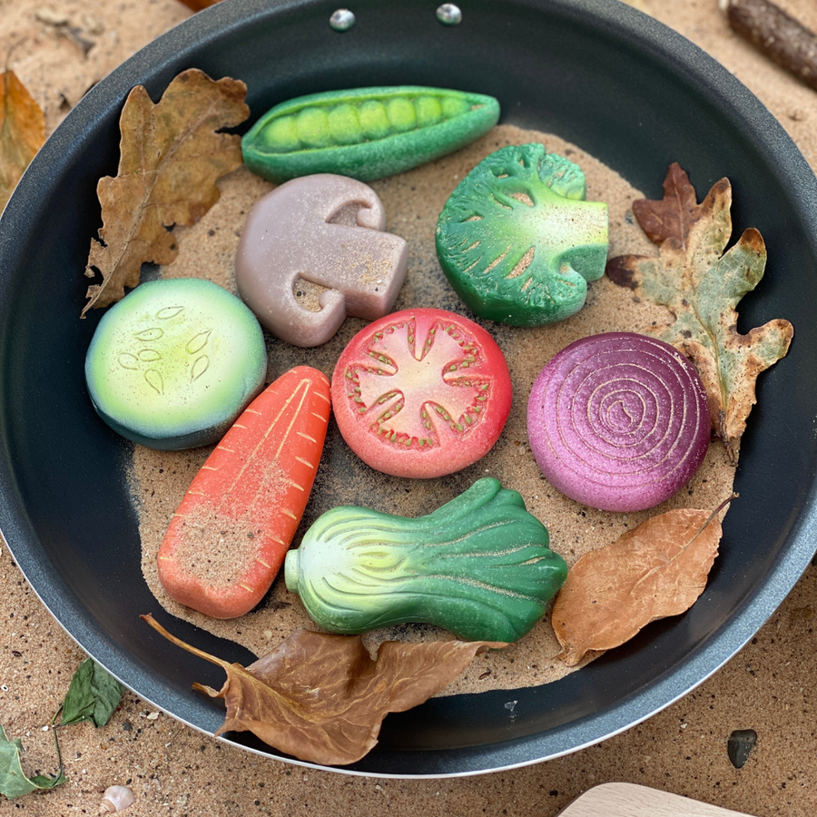 Sensory Play Stones (Vegetables)