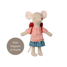 Maileg Tricycle Mouse with Red Bag (Big Sister)