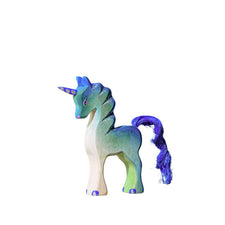 Baby Unicorn (Blue & Green) | Wooden Toy