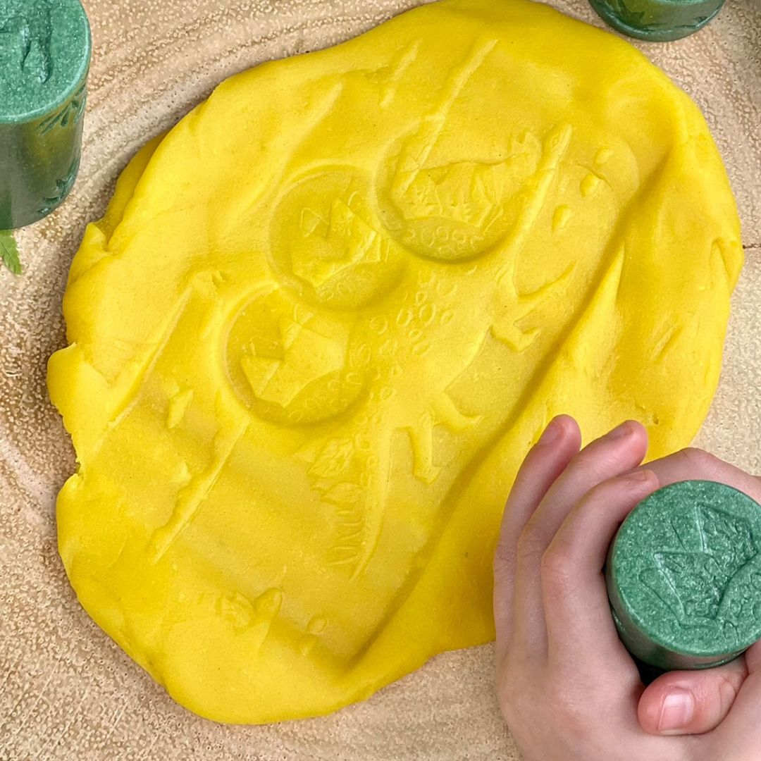 Yellow Door Play Dough Rollers & Stamp Set (Dinosaurs)