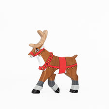 Handmade Christmas Reindeer Toy by Wooden Caterpillar