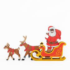 Santa Claus Figure (African American) | Wooden Christmas Toy