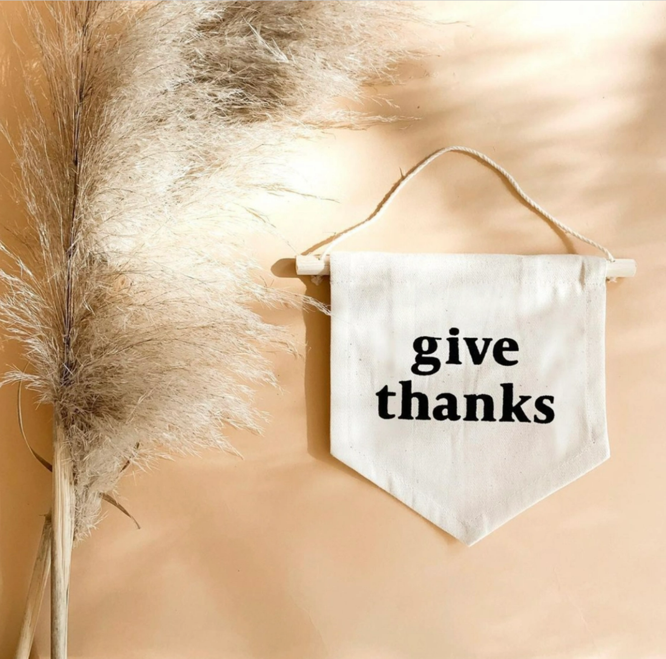 Imani Collective Décor "Give Thanks" Hang Sign by Imani Collective Handmade Organic Canvas Hang Sign - Sweet as Pie | Fall & Thanksgiving Kids Decor