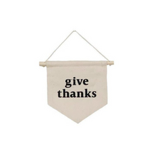 Imani Collective Décor "Give Thanks" Hang Sign by Imani Collective Handmade Organic Canvas Hang Sign - Sweet as Pie | Fall & Thanksgiving Kids Decor