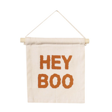 Imani Collective Décor "Hey Boo" Hang Sign by Imani Collective "Boo" Organic Canvas Hang Sign | Halloween Accessories for Kids | The Playful Peacock