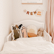 Imani Collective Décor "Hey Boo" Hang Sign by Imani Collective "Boo" Organic Canvas Hang Sign | Halloween Accessories for Kids | The Playful Peacock