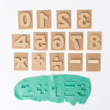 Kinfolk Pantry Sensory Play Numbers & Math's Eco Stamp Set