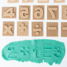 Kinfolk Pantry Sensory Play Numbers & Math's Eco Stamp Set