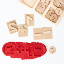 Kinfolk Pantry Sensory Play Numbers & Math's Eco Stamp Set