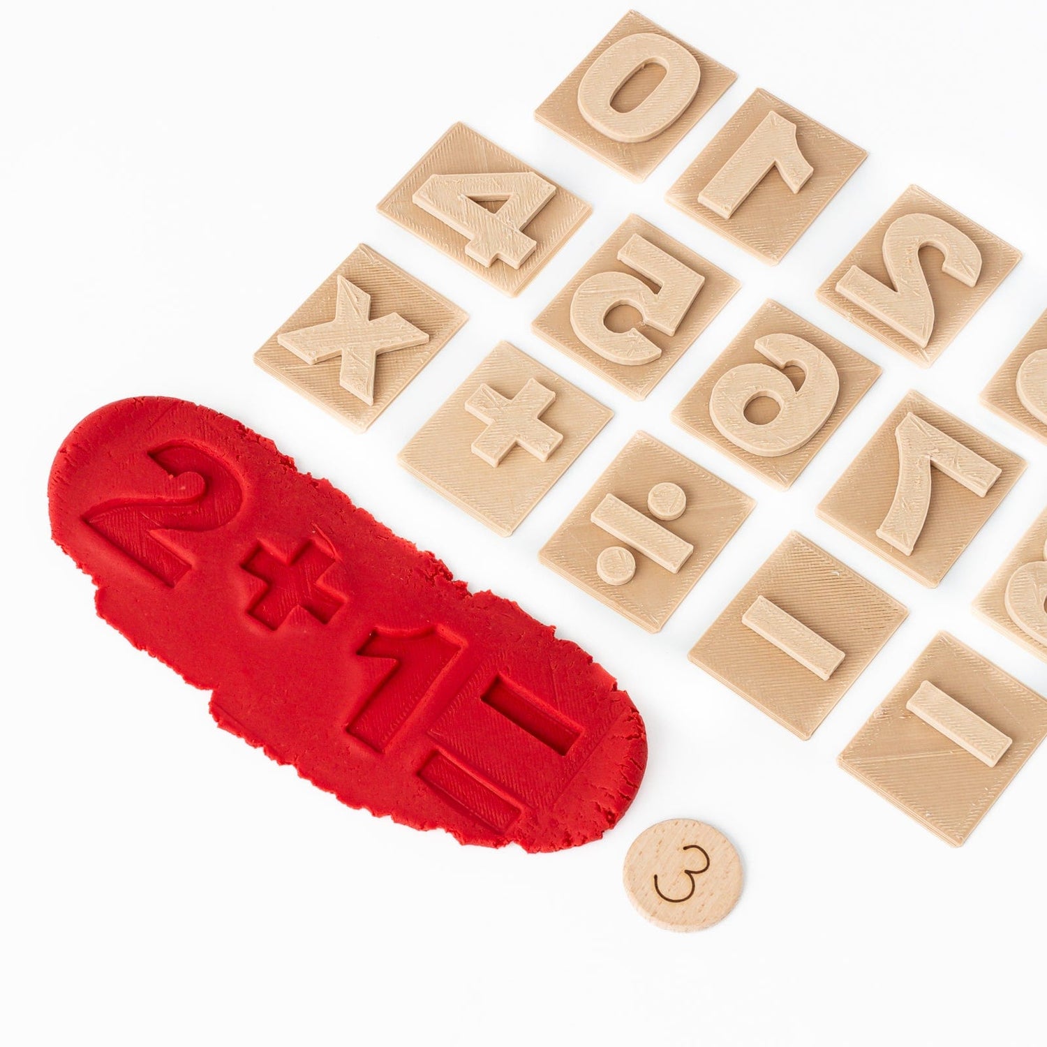 Kinfolk Pantry Sensory Play Numbers & Math's Eco Stamp Set