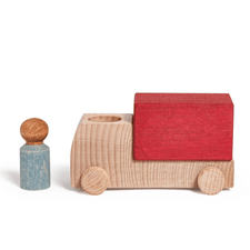 Lubulona sale Lubulona Red Truck with Figure Red Wooden Truck with Figure | Lubulona | Wooden Toys