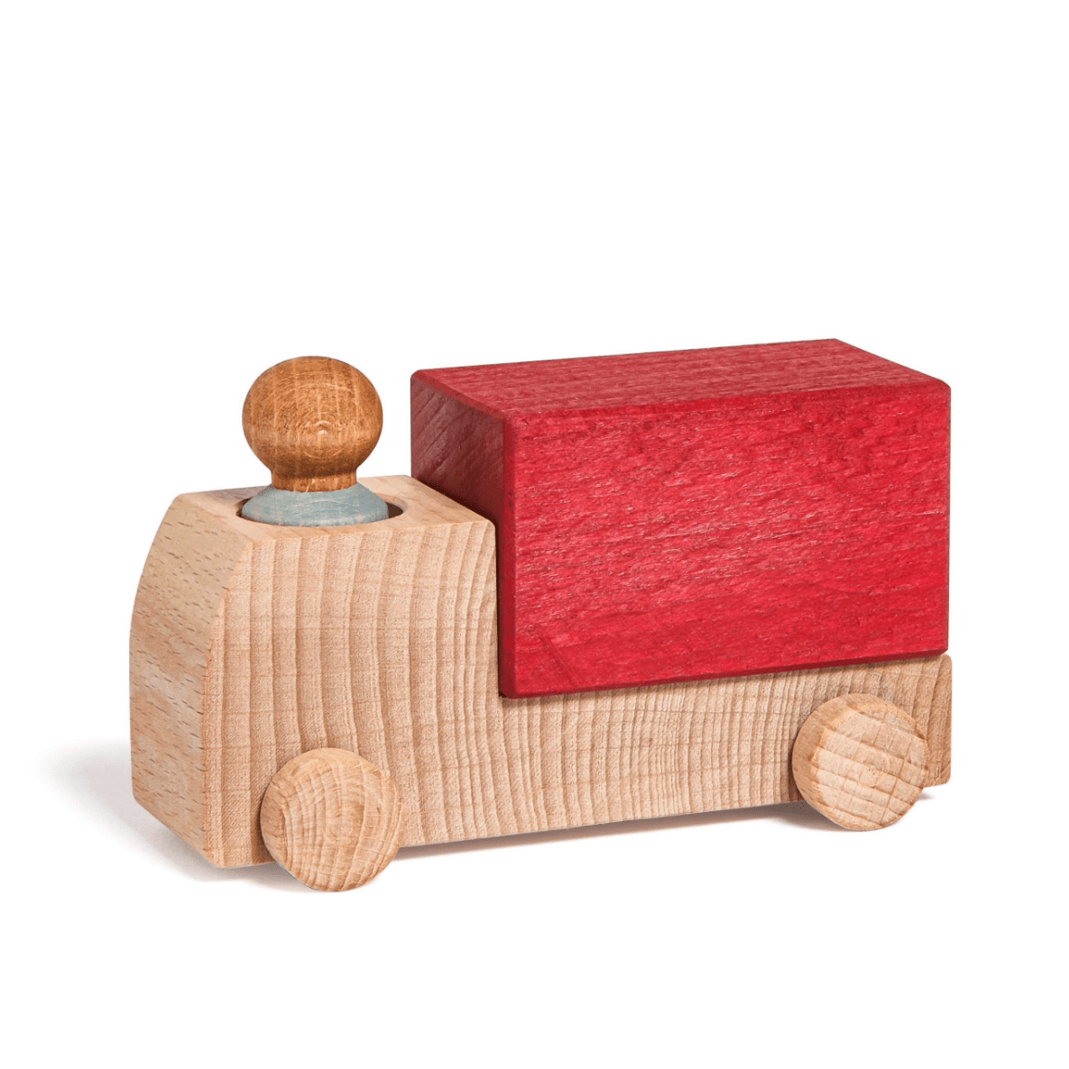 Lubulona sale Lubulona Red Truck with Figure Red Wooden Truck with Figure | Lubulona | Wooden Toys