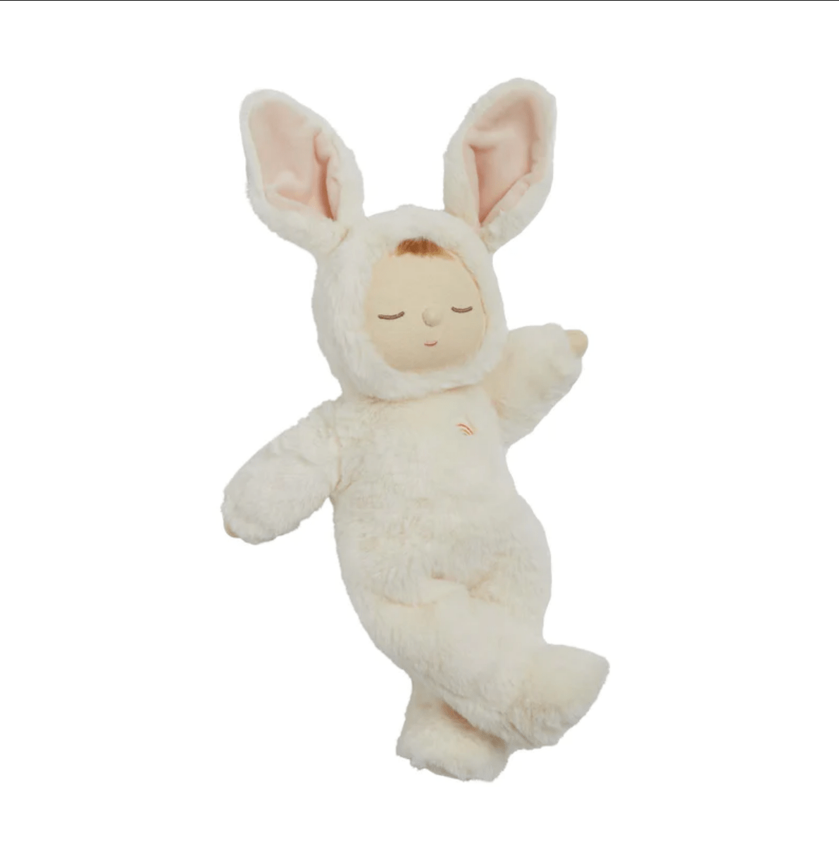 Olli Ella Soft Toys Cozy Dinkum Doll (Bunny Moppet) by Olli Ella Mousy Pickle Cozy Dinkum Doll | Plush Cotton Cuddly Companion for Newborns and Toddlers