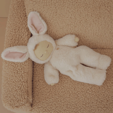 Olli Ella Soft Toys Cozy Dinkum Doll (Bunny Moppet) by Olli Ella Mousy Pickle Cozy Dinkum Doll | Plush Cotton Cuddly Companion for Newborns and Toddlers