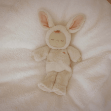 Olli Ella Soft Toys Cozy Dinkum Doll (Bunny Moppet) by Olli Ella Mousy Pickle Cozy Dinkum Doll | Plush Cotton Cuddly Companion for Newborns and Toddlers