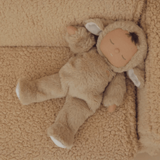 Olli Ella Rattan Cozy Dinkum Doll (Lamby Pip) by Olli Ella Wamble Walker: Handmade Rattan Toy for Toddlers | Sustainable Kids' Decor