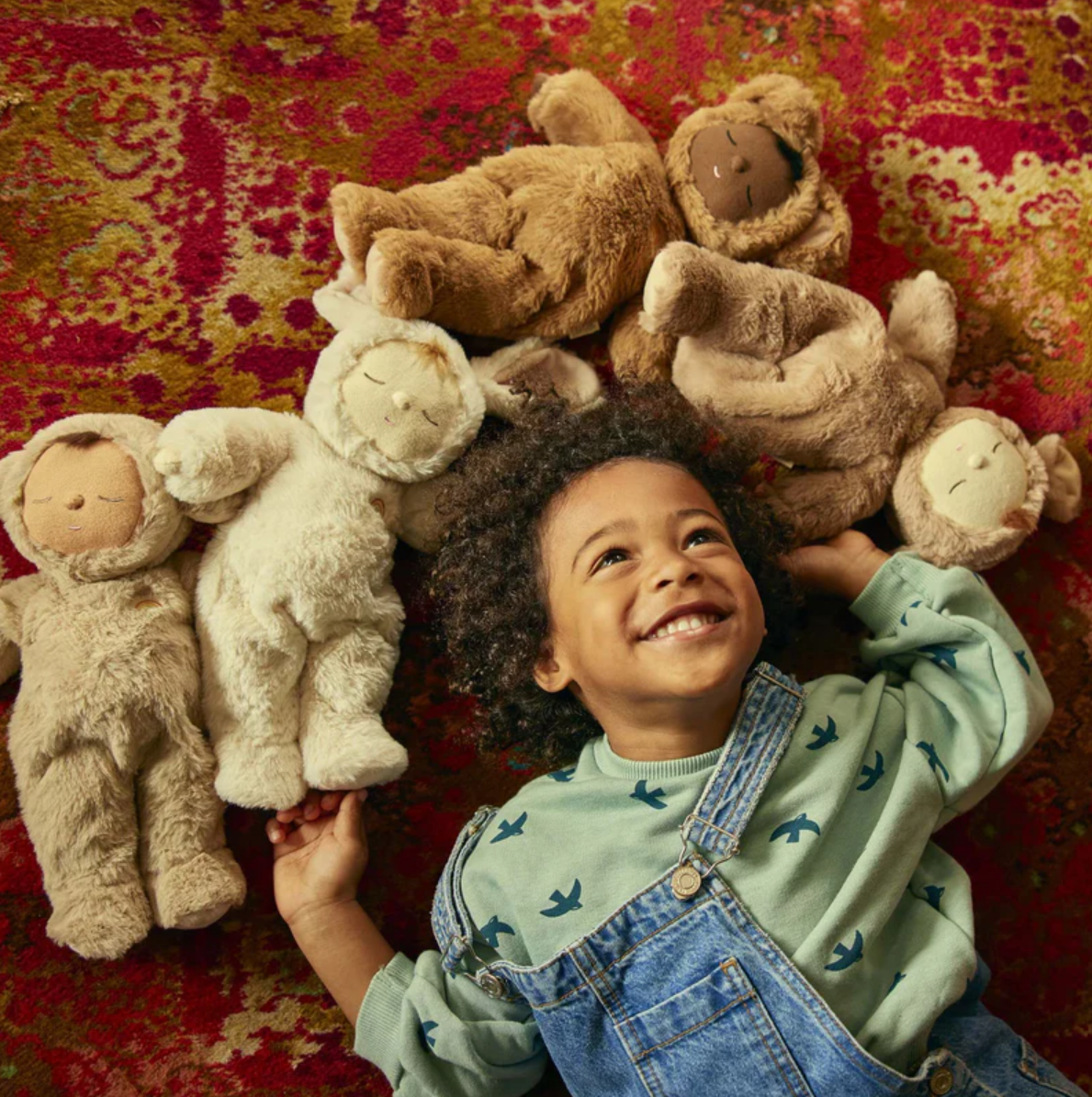 Olli Ella Soft Toys Cozy Dinkum Doll (Teddi Mini) by Olli Ella Teddi Mini Cozy Dinkum Doll | Plush Cuddly Companion for Newborns and Toddlers