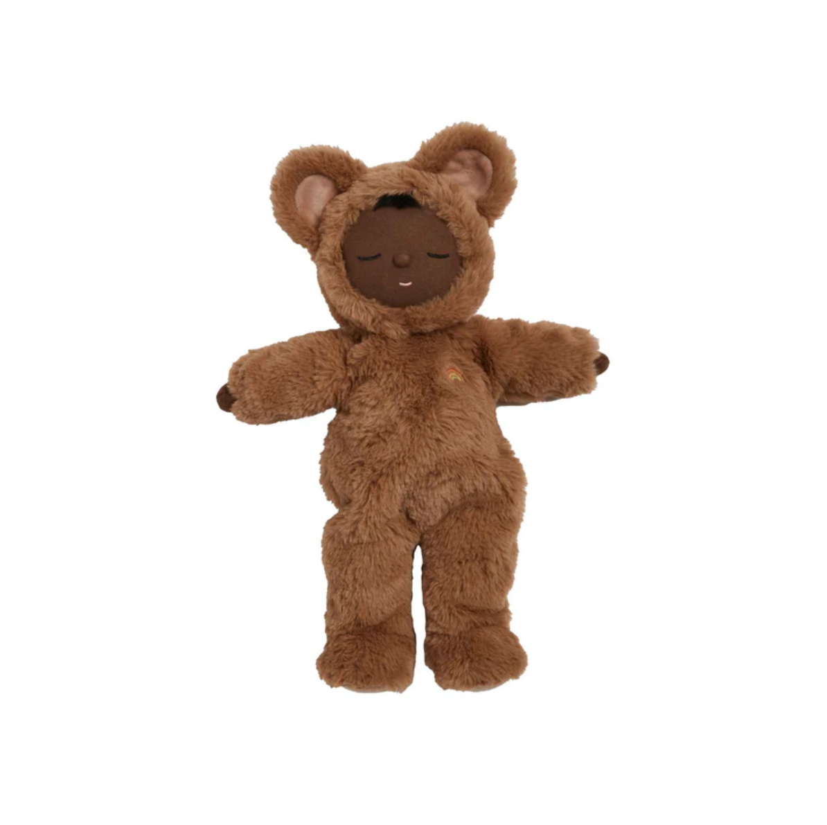 Olli Ella Soft Toys Cozy Dinkum Doll (Teddi Mini) by Olli Ella Teddi Mini Cozy Dinkum Doll | Plush Cuddly Companion for Newborns and Toddlers