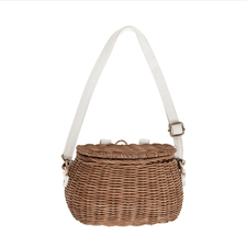 Olli Ella Rattan Mini Chari Rattan Bag (Natural) by Olli Ella Natural Rattan Bag - Versatile & Sustainable Kids' Accessory | The Playful Peacock