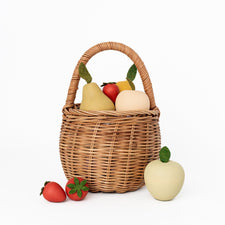 Olli Ella Rattan Rattan Berry Basket (Natural) by Olli Ella Olli Ella Rattan Berry Basket I Rattan Nursery Decor