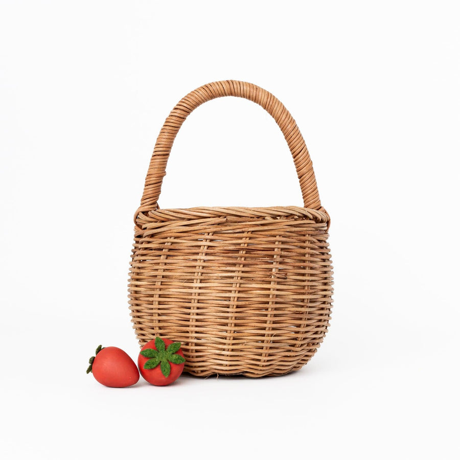 Olli Ella Rattan Rattan Berry Basket (Natural) by Olli Ella Olli Ella Rattan Berry Basket I Rattan Nursery Decor