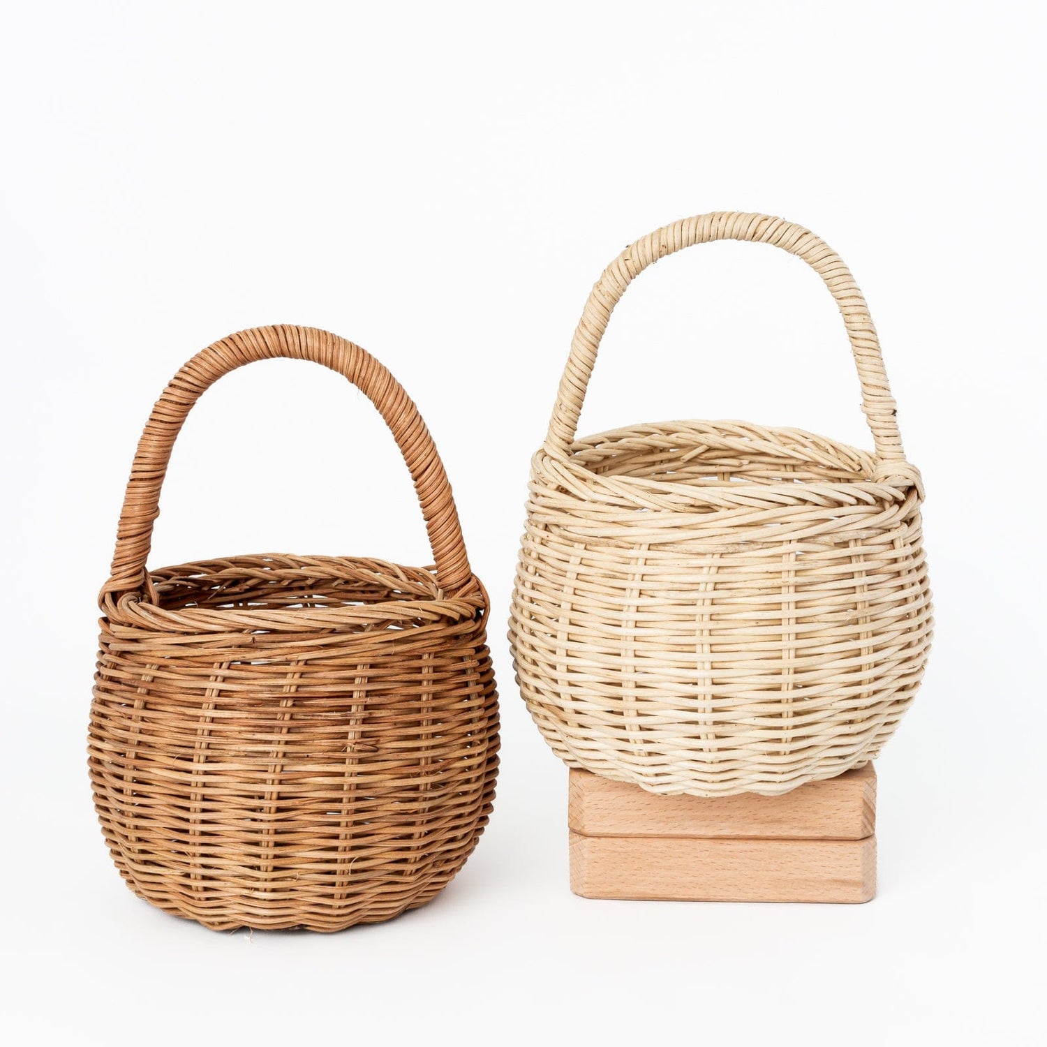 Olli Ella Rattan Rattan Berry Basket (Straw) by Olli Ella Olli Ella Rattan Berry Basket I Rattan Nursery Decor