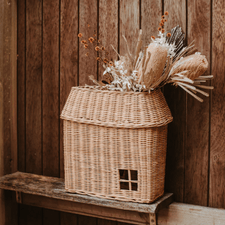 Olli Ella Rattan Rattan Hanging Hutch (Natural) by Olli Ella Handmade Rattan Bag - Versatile & Sustainable Kids' Accessory | The Playful Peacock