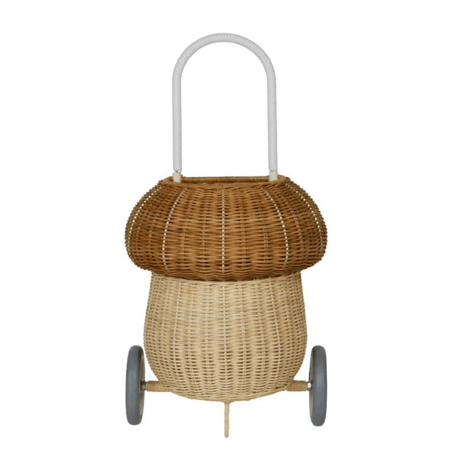 Olli Ella Rattan Rattan Mushroom Luggy (Natural) by Olli Ella Olli Ella Rattan Mushroom Luggy I Rattan Nursery Decor