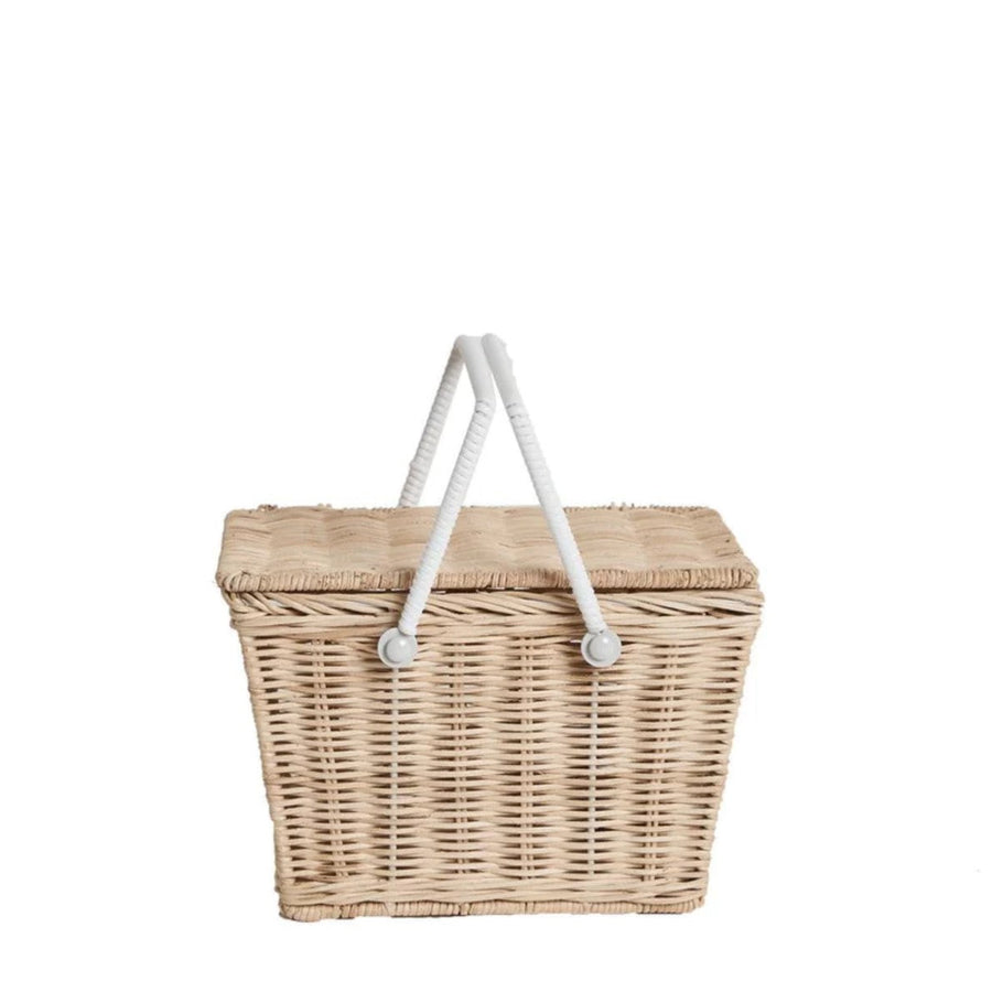 Olli Ella Rattan Rattan Piki Basket (Straw) by Olli Ella Handmade Rattan Piki Basket - Straw I Children's Rattan Room Decor