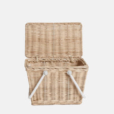 Olli Ella Rattan Rattan Piki Basket (Straw) by Olli Ella Handmade Rattan Piki Basket - Straw I Children's Rattan Room Decor